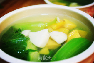 红薯芥菜汤-瑜伽饮食的做法