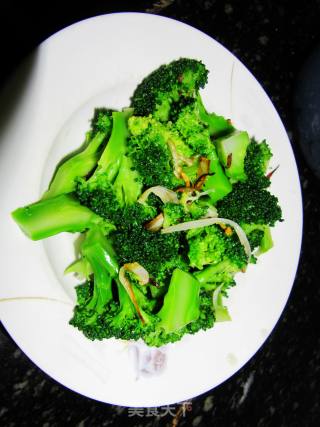 椒油西兰花的做法
