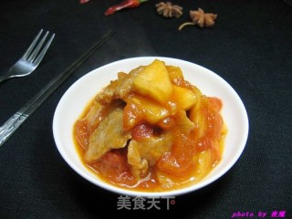 番茄苹果肉片的做法
