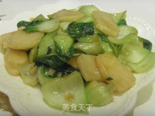 油菜炒年糕的做法