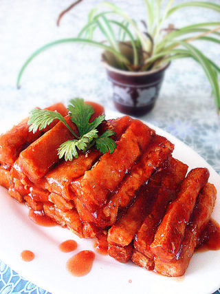 茄汁豆腐条的做法