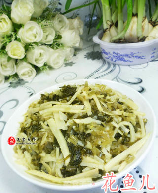 雪菜炒冬笋的做法