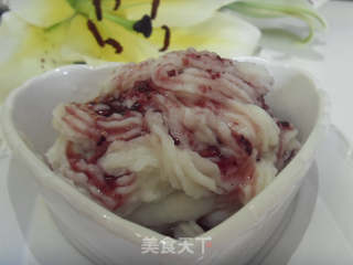蓝莓山药泥的做法