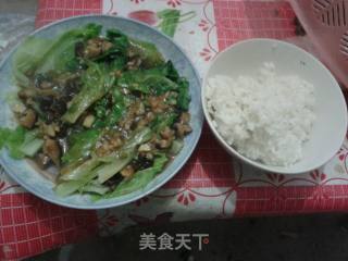 耗油香菇生菜的做法
