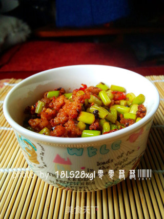 豆豉蒜薹炒肉末的做法