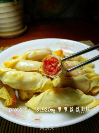 烤箱版：糖果脆皮肠的做法