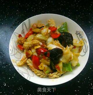 鲜鱿鱼炒白菜的做法