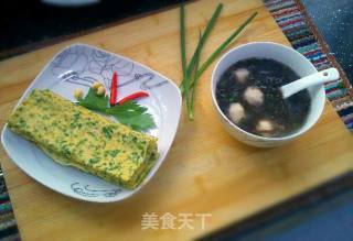 芹菜鸡蛋煎饼的做法
