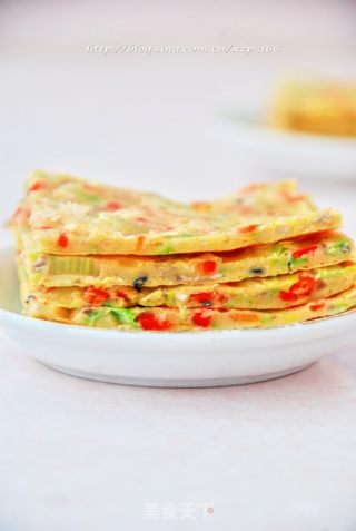 口蘑芹菜小蛋饼的做法