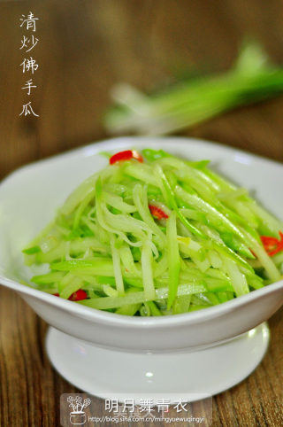 清炒佛手瓜的做法