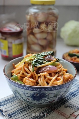 舒舒坦坦吃碗面——蛋炒棍棍面的做法