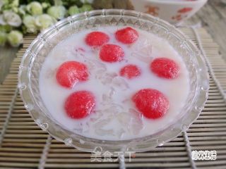 西瓜椰汁雪蛤的做法