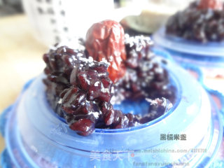 黑糯米盏的做法