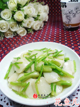 芹菜炒年糕的做法