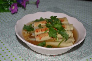 豆皮卷金针菇的做法