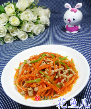 里脊肉炒胡萝卜的做法