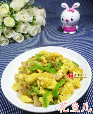 榨菜青椒炒鸡蛋的做法