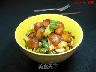 青椒莲白回锅肉的做法