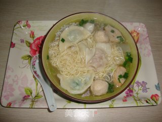 【上汤云吞饺子面】---让这个春天不太冷的做法