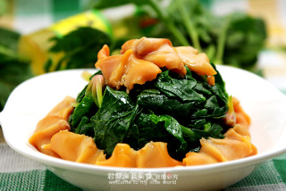 赤贝拌菠菜的做法