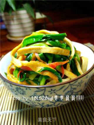 家常菜：韭菜炒豆皮的做法