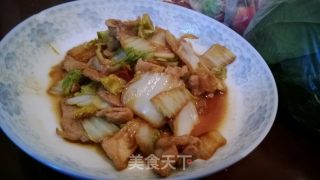 酱油肉炒娃娃菜的做法