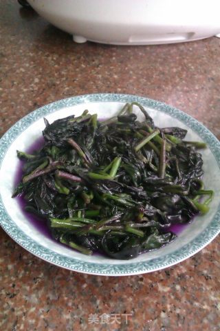 炒红菜的做法