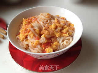 番茄鸡蛋捞面条的做法