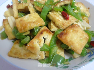 青椒炒豆腐的做法