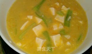 蛋黄豆腐羹的做法