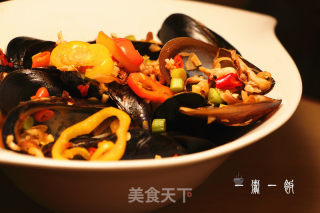 豉椒炒青口的做法