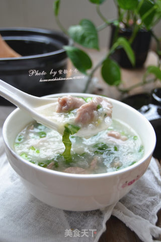 芥菜瘦肉粥的做法