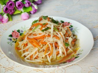 绿豆芽炒胡萝卜的做法