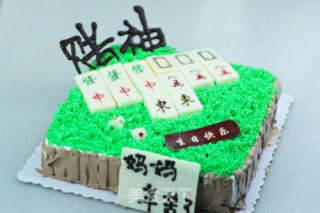 麻将蛋糕——送给爱打麻将的他（她）吧的做法