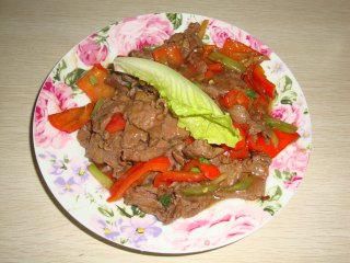 红椒蚝油牛肉的做法