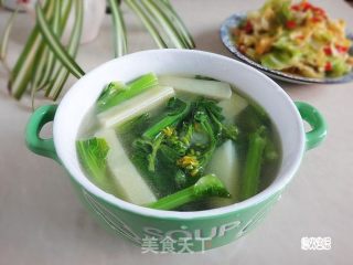 洋芋菜苔汤的做法