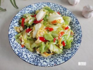剁椒包包菜的做法