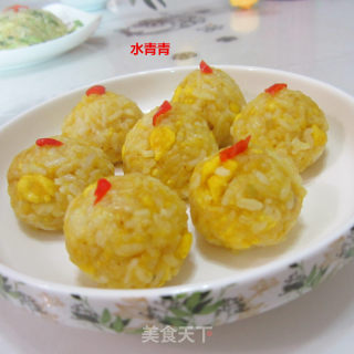 咖喱蛋黄米饭丸子的做法
