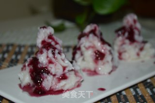 简约美丽之蓝莓山药的做法