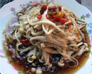 捞汁金针菇的做法