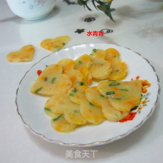 南瓜丁煎饼的做法