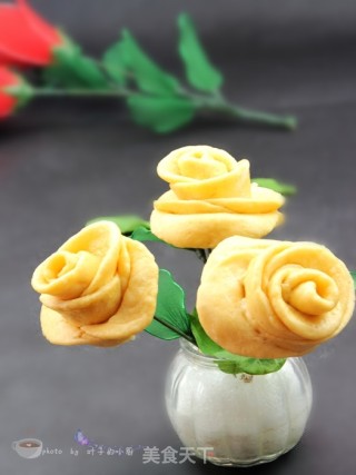 玫瑰花馒头的做法