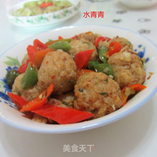 辣炒丸子的做法