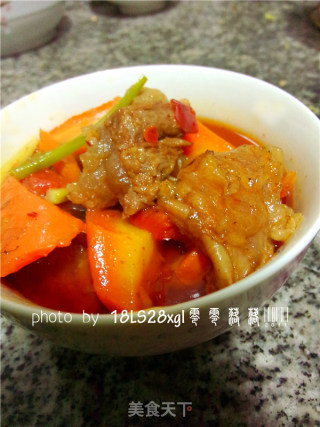 胡萝卜焖牛腩的做法