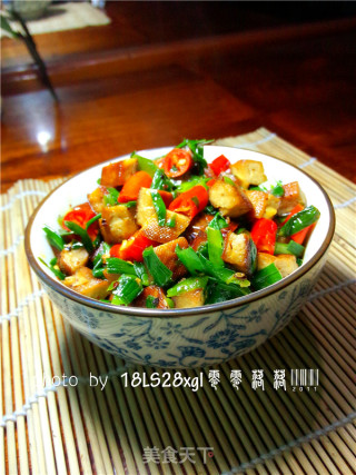 私房菜：韭菜炒豆干的做法