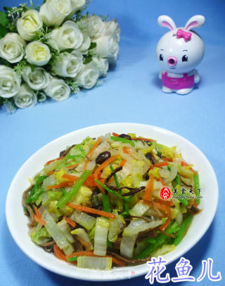 娃娃菜杂炒的做法