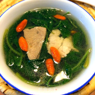 枸杞叶猪肝瘦肉汤的做法