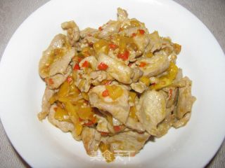 树番茄炒肉片的做法