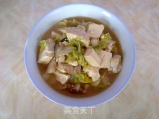 白菜炖豆腐的做法