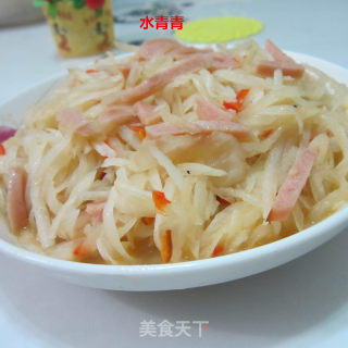 白萝卜火腿丝的做法